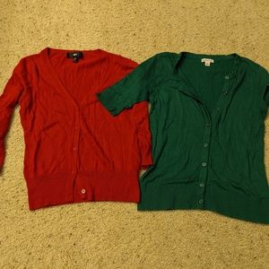 Pair of 2 Mossimo Merona XS Cardigans
